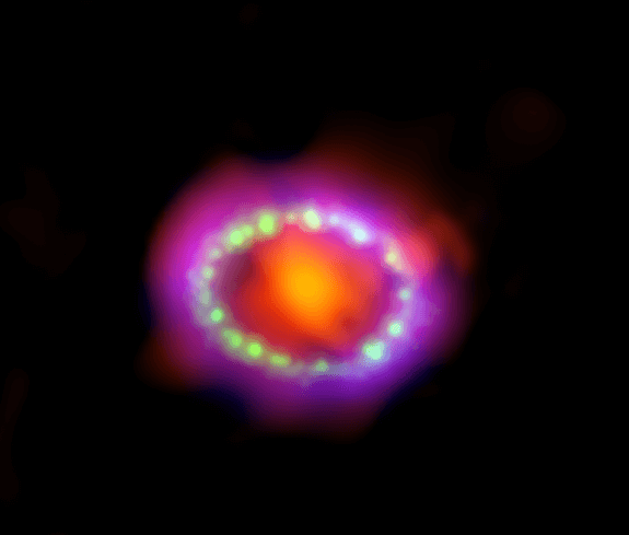 Beautiful and awesome Supernova explosion, demonstrating God's awesome power