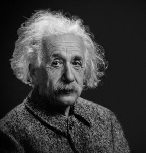 Albert Einstein, considered one of the most intelligent humans to have lived.